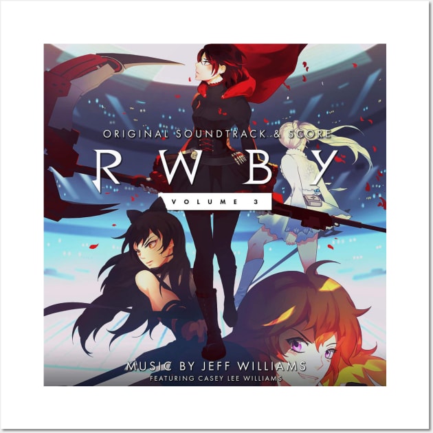 RWBY - Volume 3 OST Album Cover Wall Art by indieICDtea